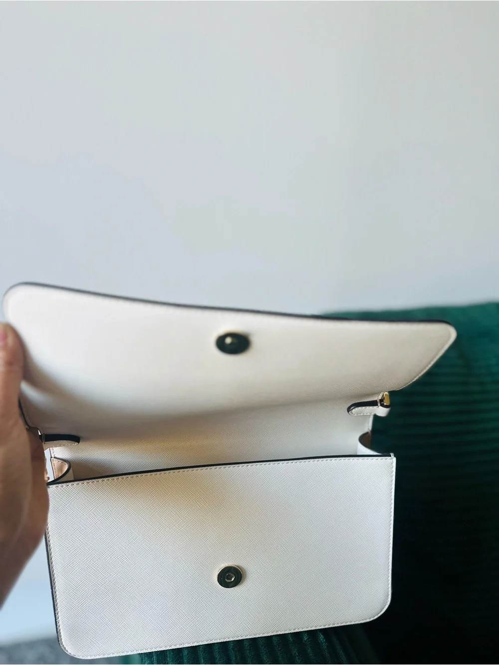 kate spade Pink and Cream Colorblock Crossbody Clutch